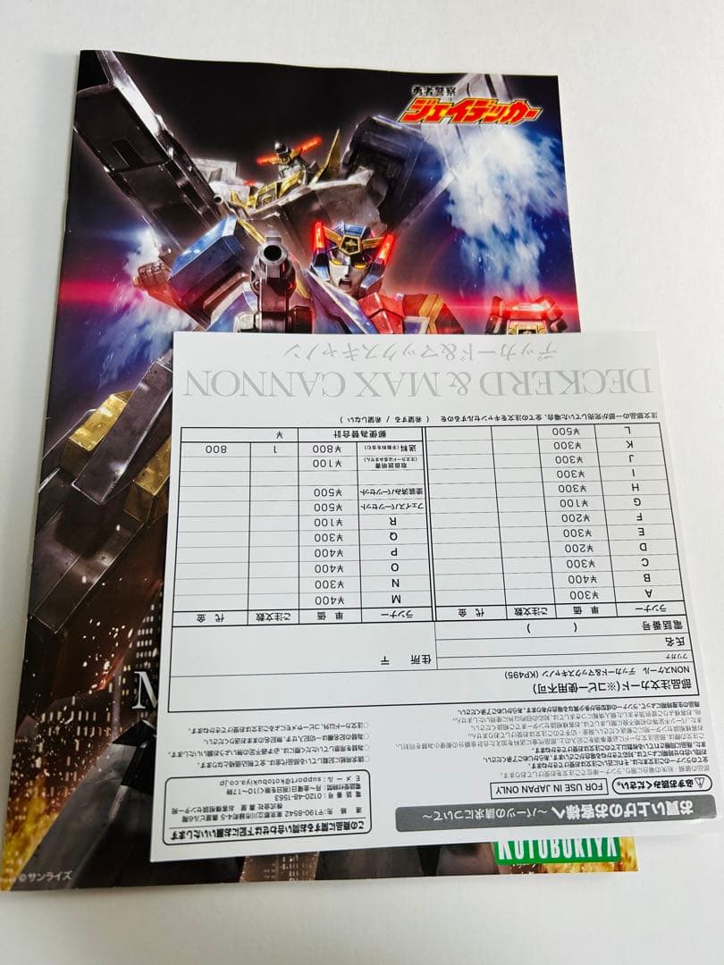 コトブキヤ 勇者警察 ジェイデッカー 全種セット