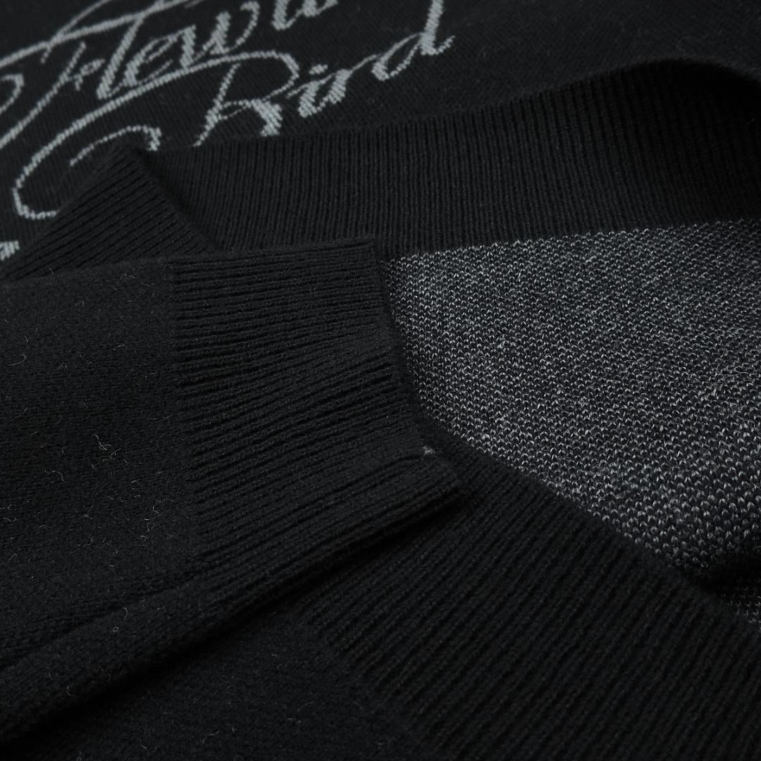 adabat 櫻井貴史コラボニットFlewlikeabird 黒 M