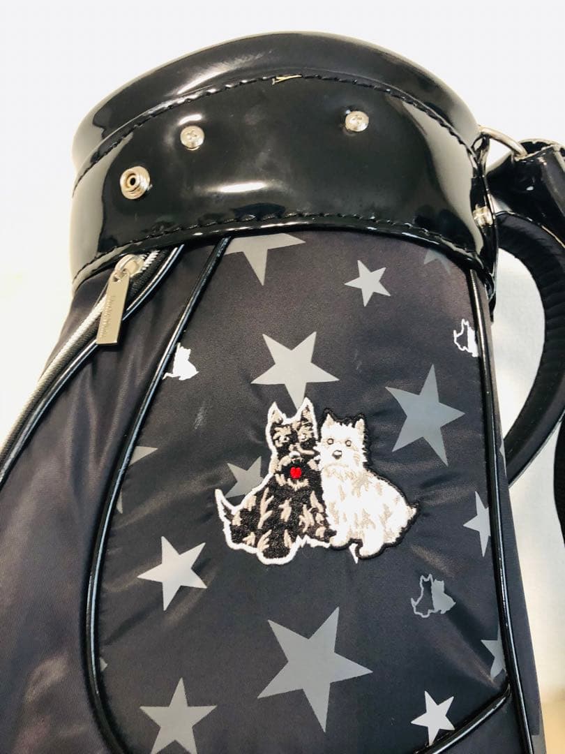 【送料込み】美品　廃盤人気　ブラックアンドホワイト　キャディバッグ