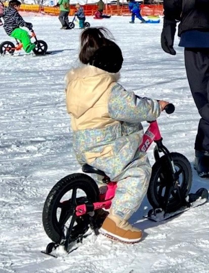 超美品‼️ 子ども用 防水花柄スキーウェア　トータルセット