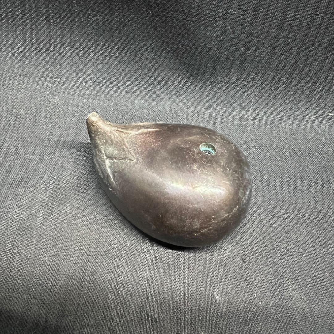 〇Ea右1034 水滴 すいてき 書道 真鍮 ナス