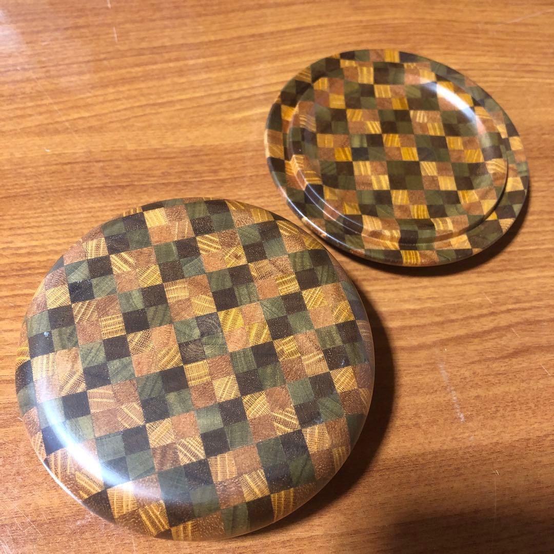 寄木細工 箱根細工 菓子器 小物入れ ナッツ皿 アクセサリーケース 小皿 無垢