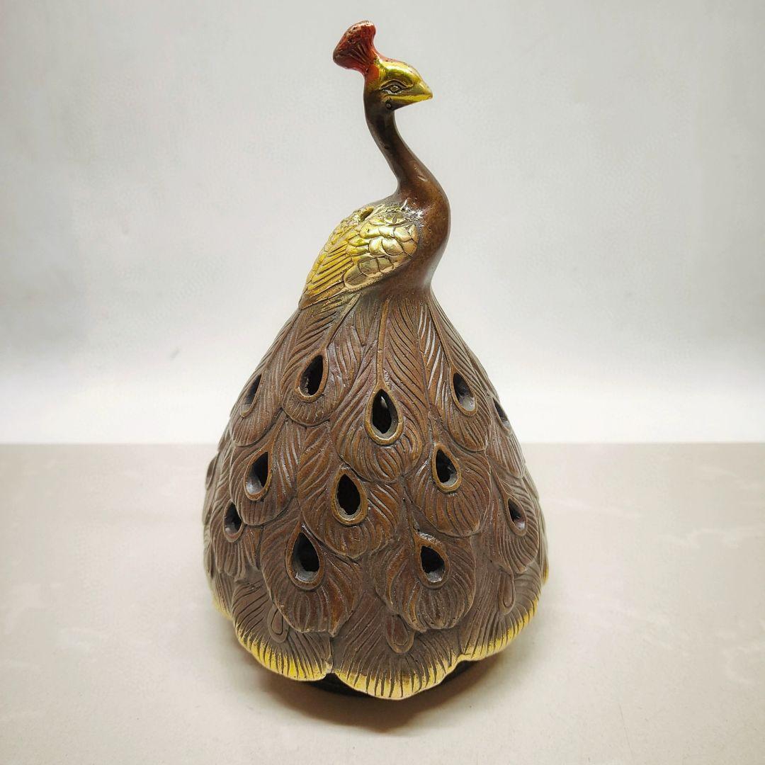 香炉 孔雀香薫炉 吉祥鳥 室内 机 茶台 装飾品 工芸品 置物