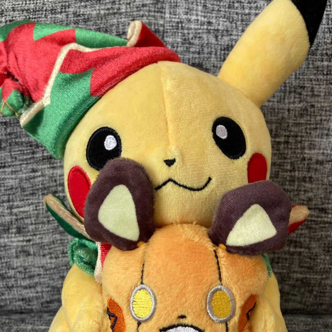 ピカチュウ&デデンネ クリスマスぬいぐるみ