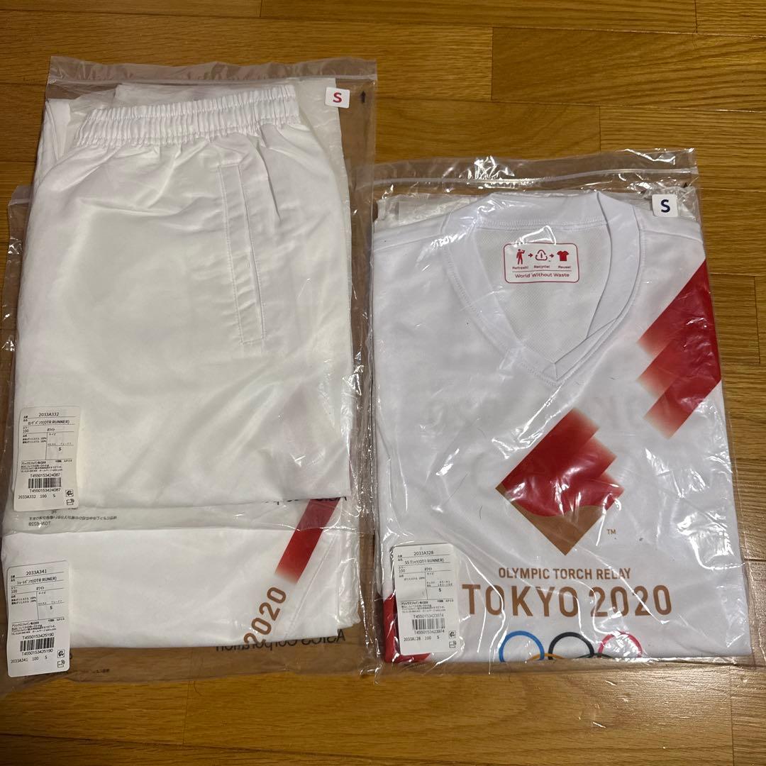 激レア東京2020オリンピック聖火リレーTシャツ・パンツ・ロングパンツ3点セット