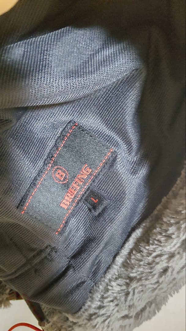 未使用 BRIEFING ブリーフィングゴルフ フリースパーカーグレー L