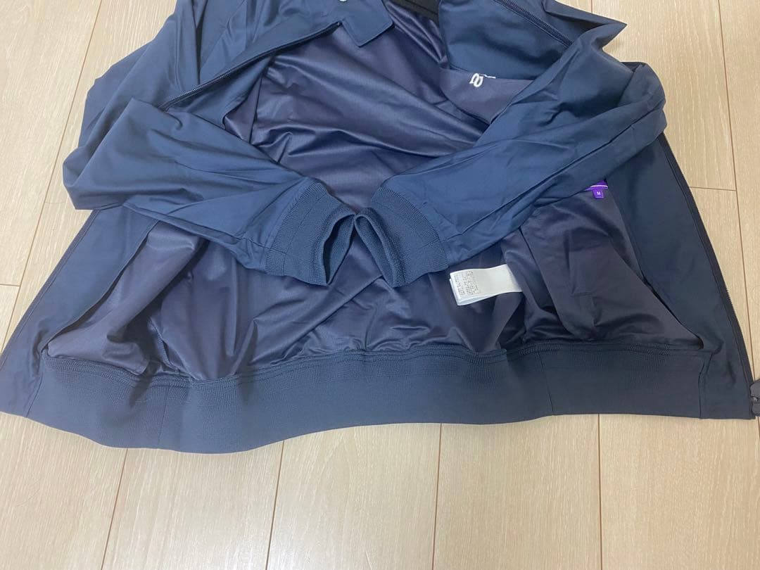 【美品】ビームスゴルフ M ドッグイヤーブルゾン ネイビー