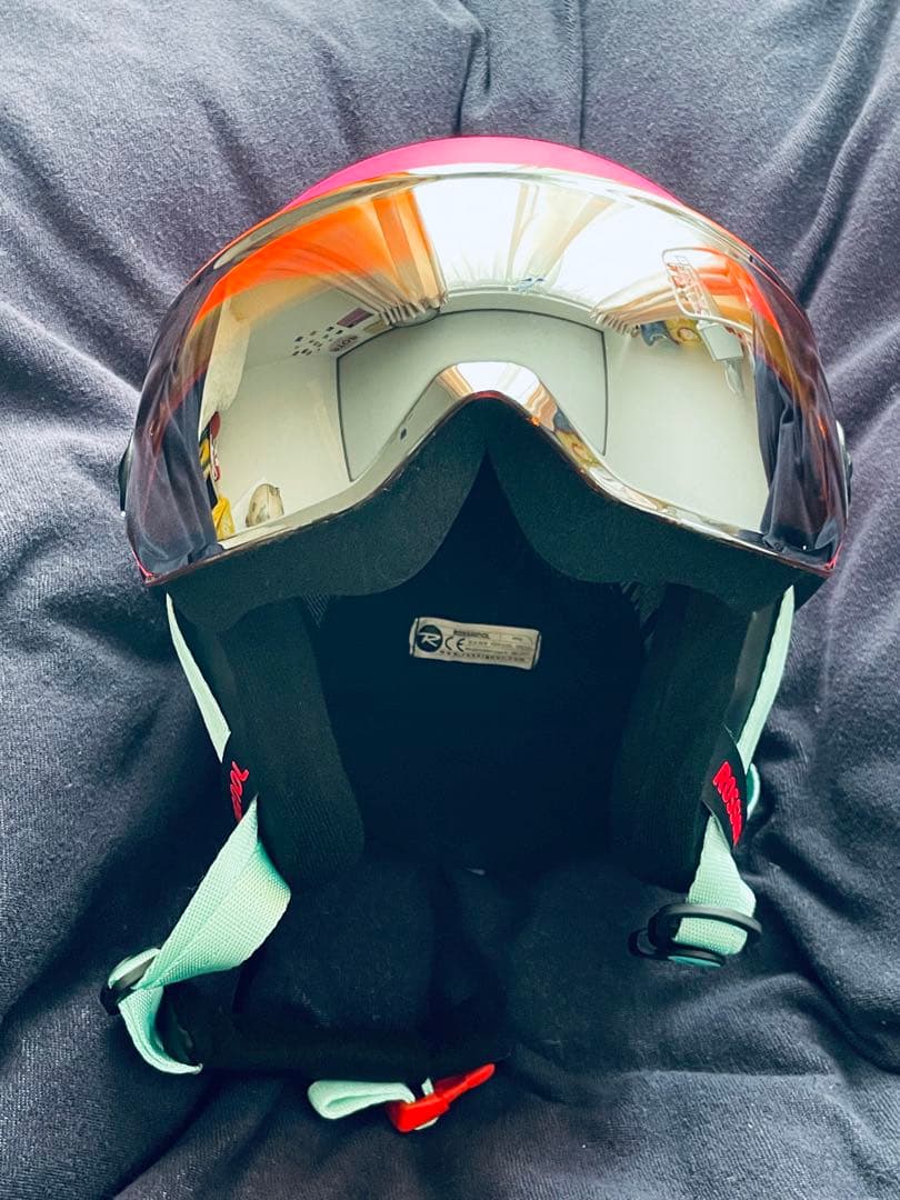 ROSSIGNOL スキー ヘルメット ピンク/青