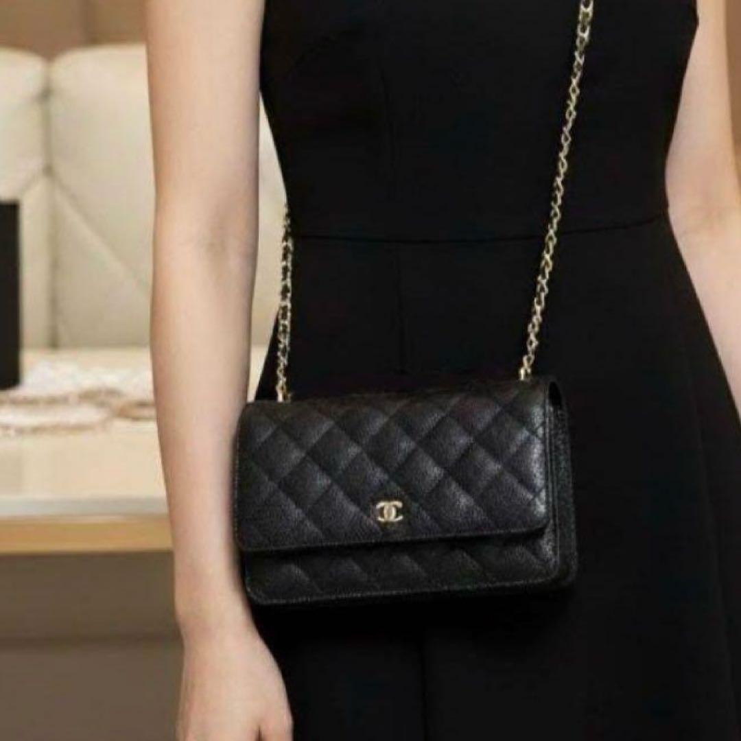 チェーン ショルダー バックシルバー