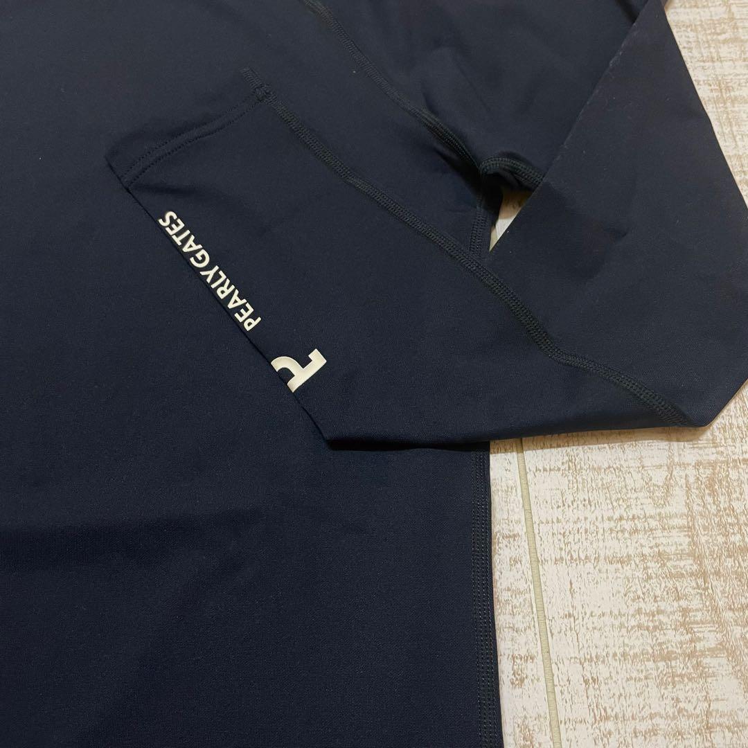 新品 パーリーゲイツ 長袖モックネック 袖ロゴ ブラック Mサイズ（4）