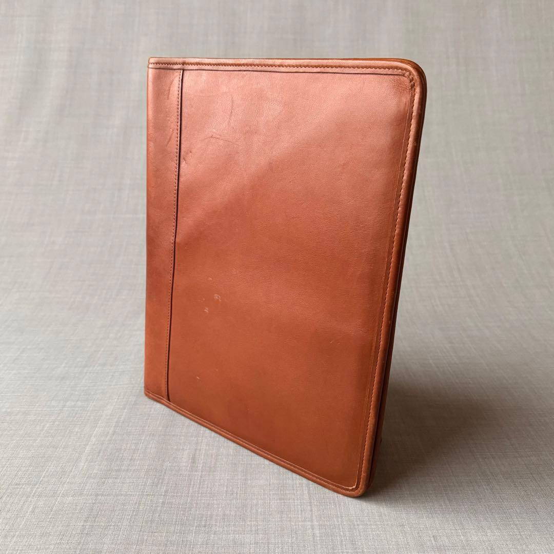 COACH コーチ レザー ドキュメントケース ブラウン