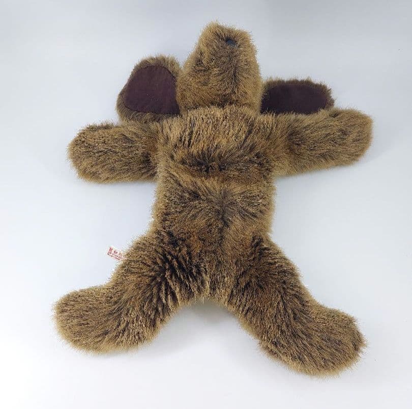 廃盤品 ケテクルーゼ ぬいぐるみ クタクタ犬 ドイツ製 ブラウン 横向き34cm