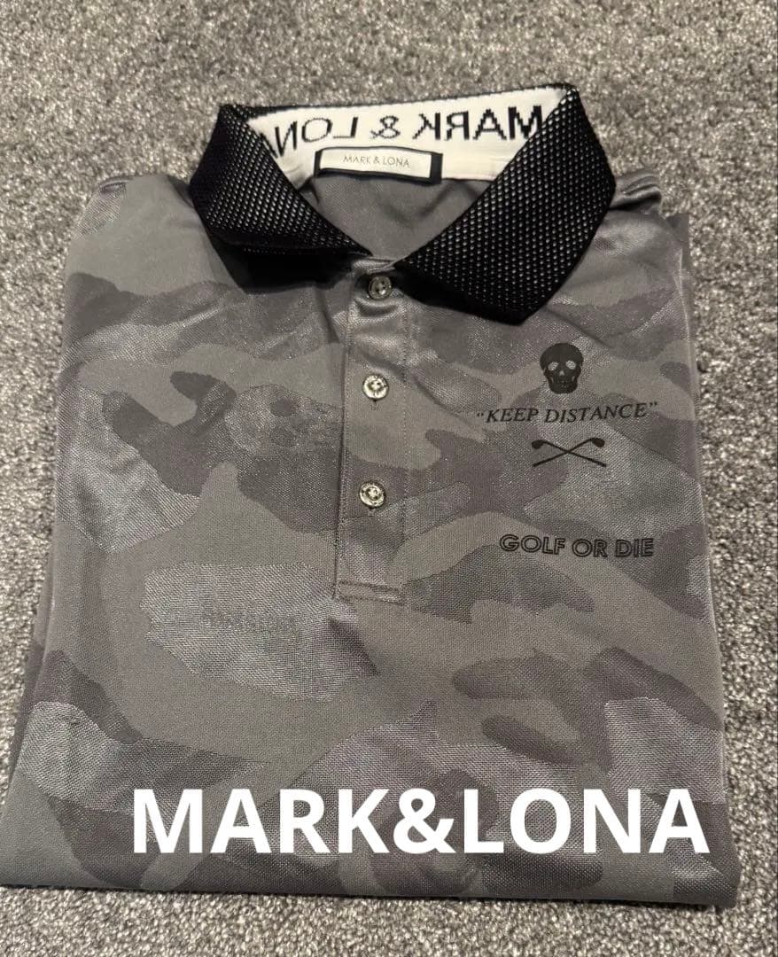 MARK & LONA 迷彩柄ポロシャツ サイズ46