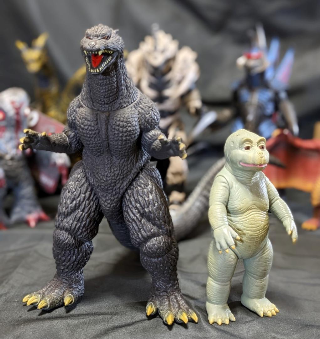 FWゴジラ・カイザーギドラ・モンスターX・ミニラ他（バンダイ）ソフビ12体セット