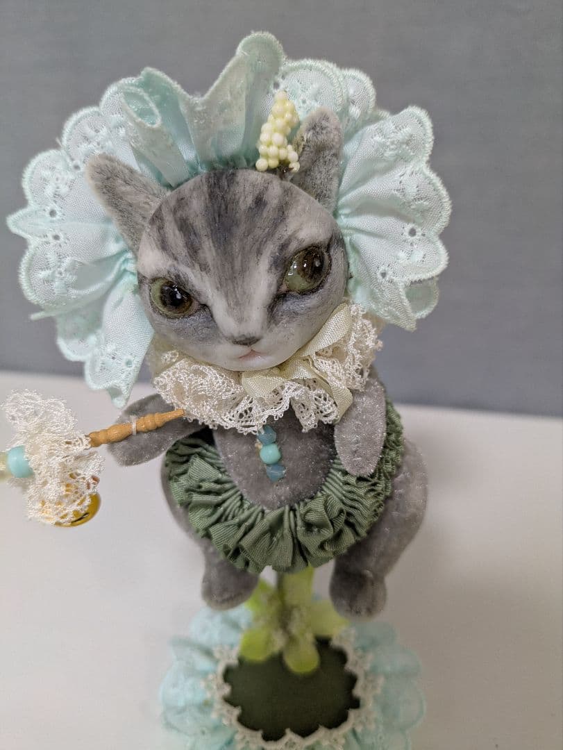 人形作家　樹脂粘土　レプンクルさんの猫