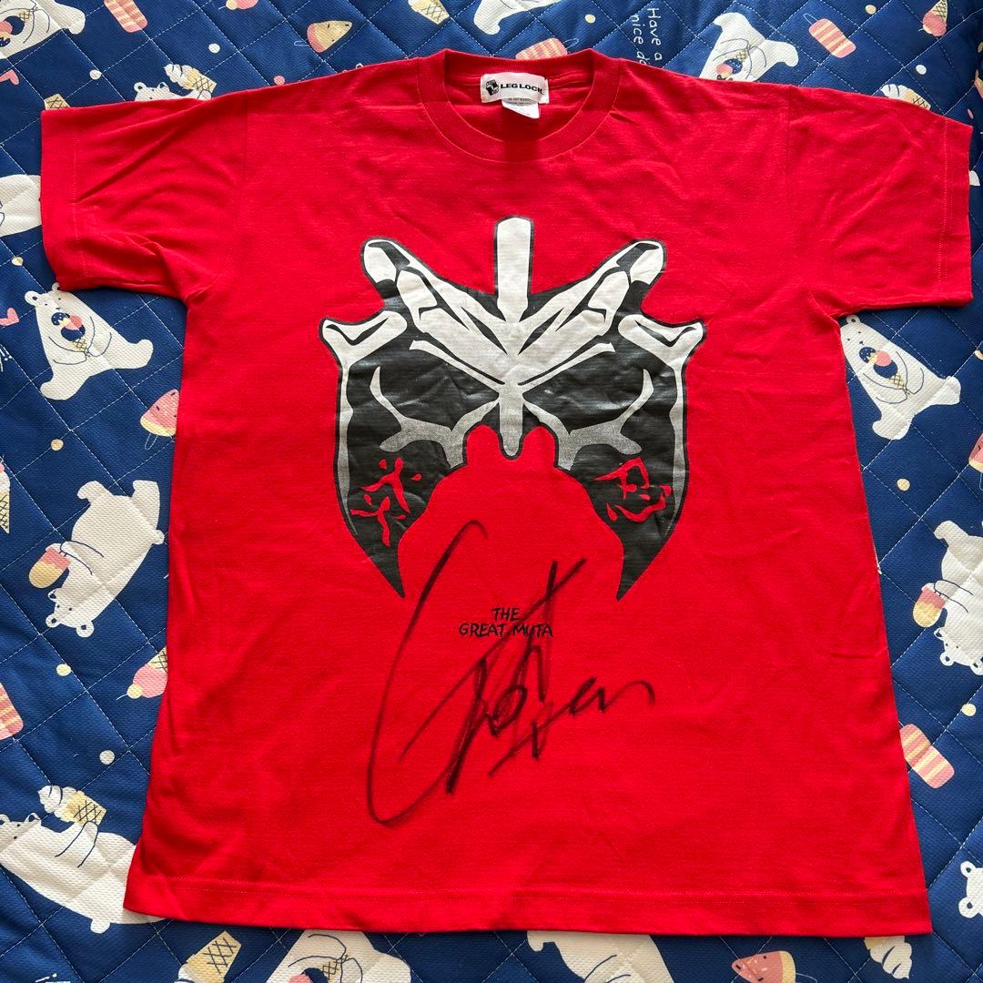 グレート・ムタ　サイン入り　Tシャツ