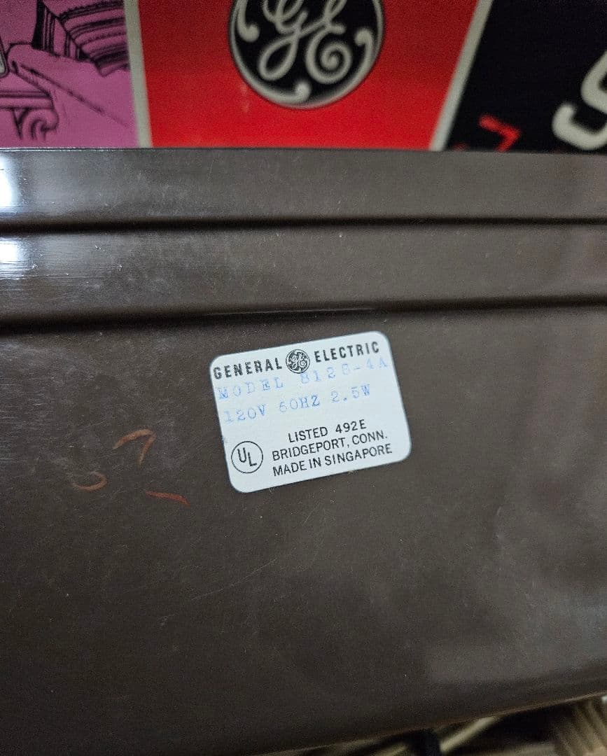 US Vintage General Electric フリップ時計 8120