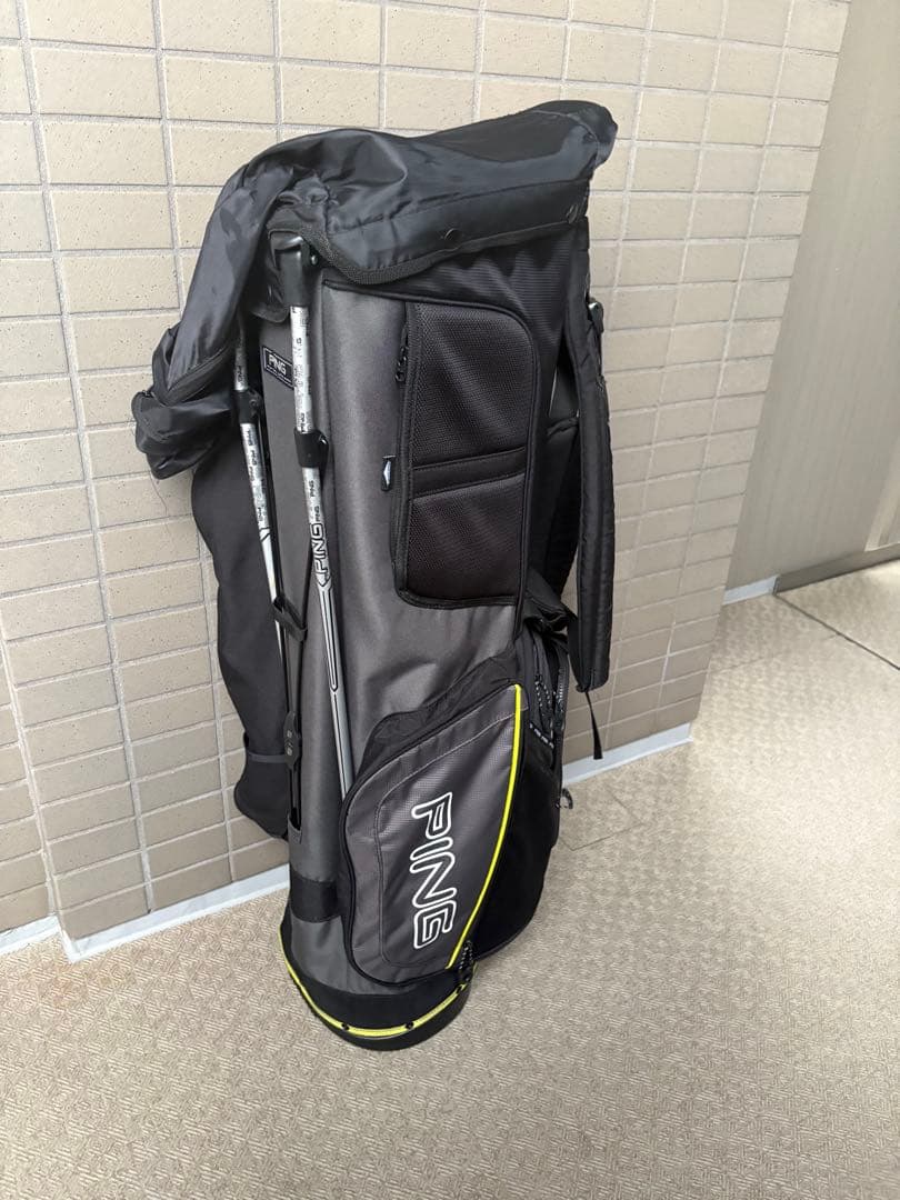 PING キャディバッグ ブラック/ライム