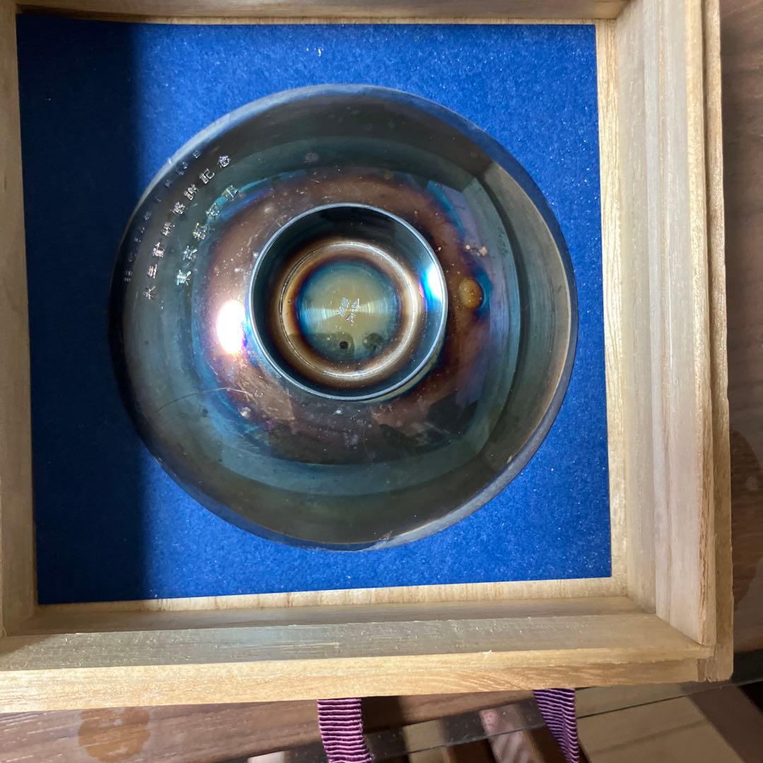 純銀 昭和54年 東京都知事 永年勤続感謝記念 工芸品 ★変色してます