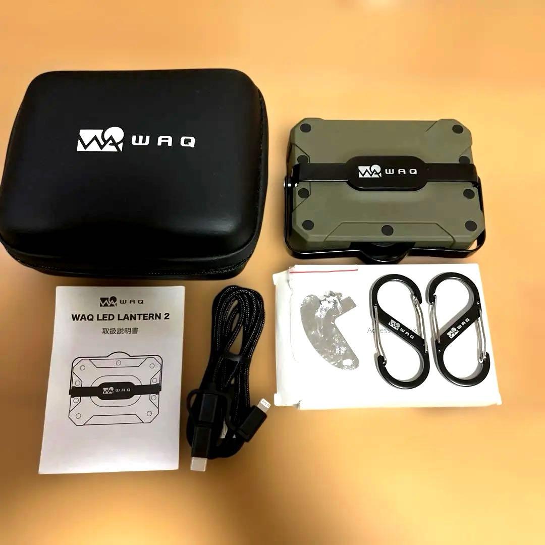 【美品】WAQ LED LANTERN 2 オリーブグリーン