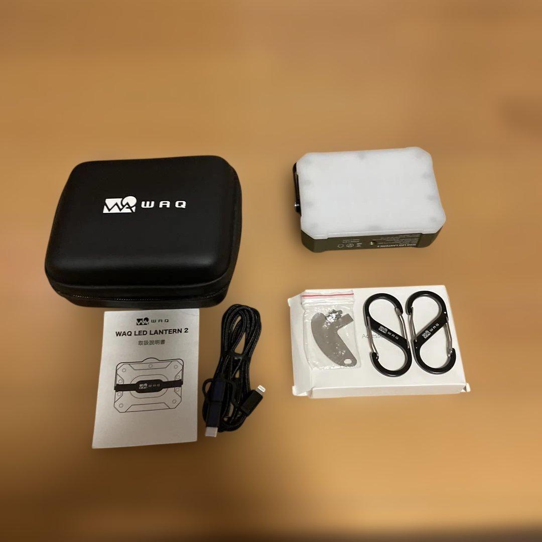 【美品】WAQ LED LANTERN 2 オリーブグリーン