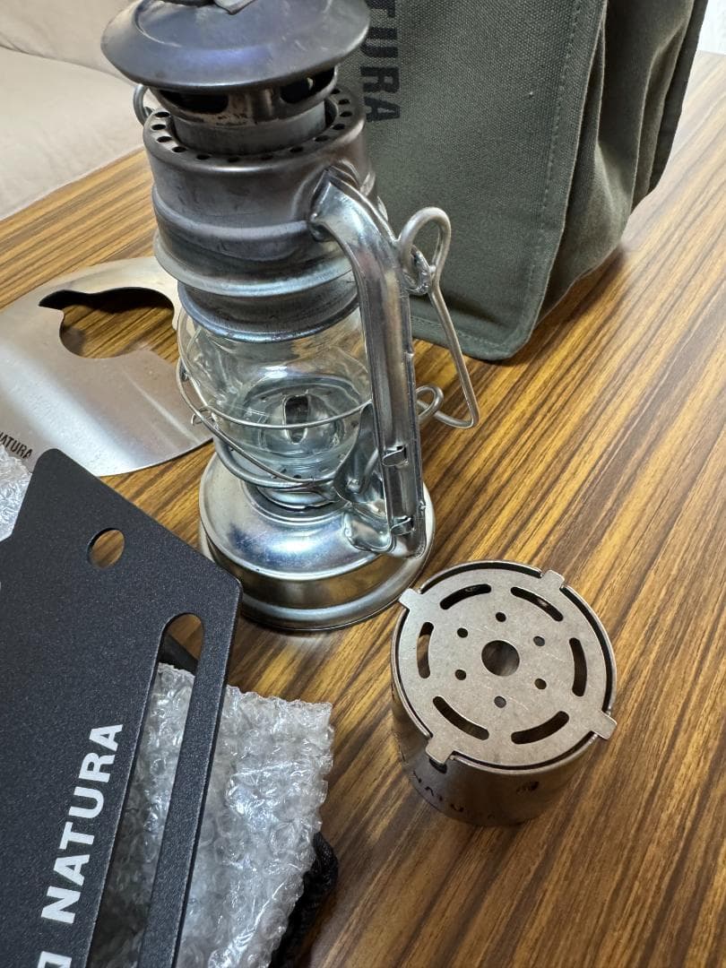 NATURA ナトゥーラ 小型オイルランタン、ハンガー、ウォーマー、収納袋ほか