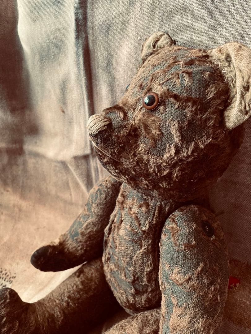 フランス　ブラウン　ヴィンテージベア　アンティークベア　JPM