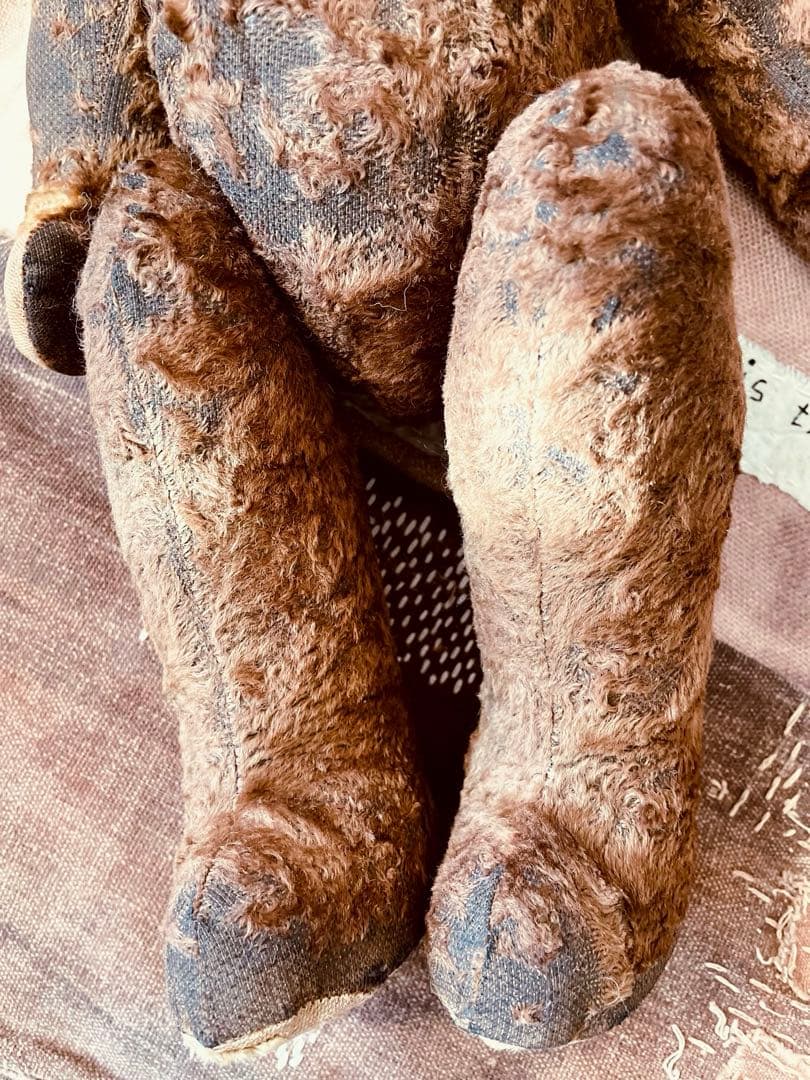 フランス　ブラウン　ヴィンテージベア　アンティークベア　JPM