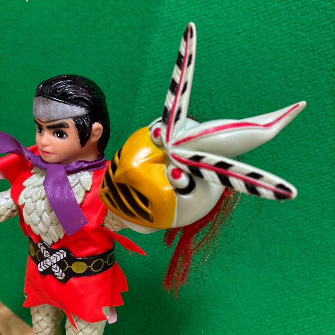 バンダイ　変身忍者嵐　ソフビ　面取れ　1972年　当時物　刀レプリカ　石森章太郎