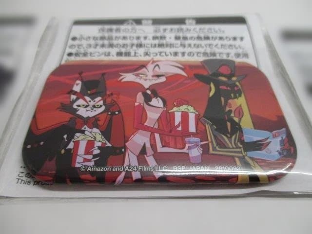 【未開封品】ハズビン・ホテルへようこそ　スクエア缶バッチ　４種セット