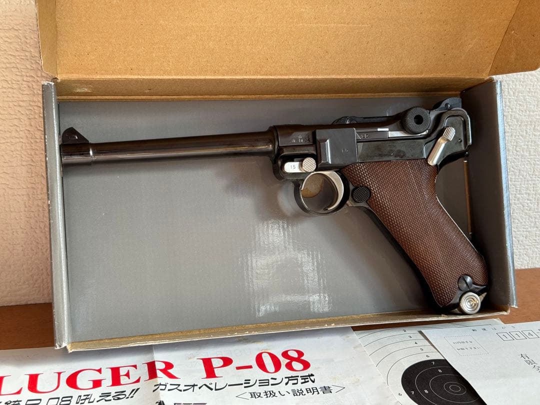 タナカ ルガー P08 6インチ メタルフィニッシュ ガスブロ ガスガン マルイ