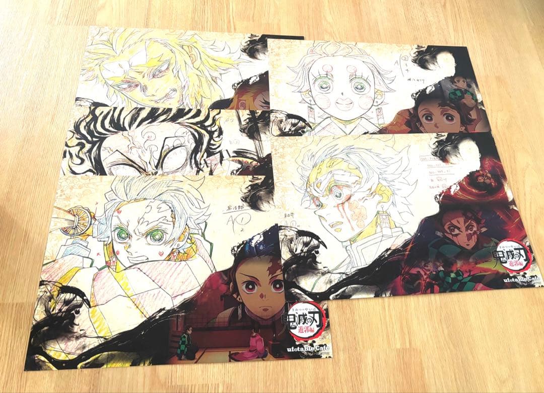 鬼滅の刃　ランチョンマット　まとめ売り　95枚　クリアファイル5枚 cafe
