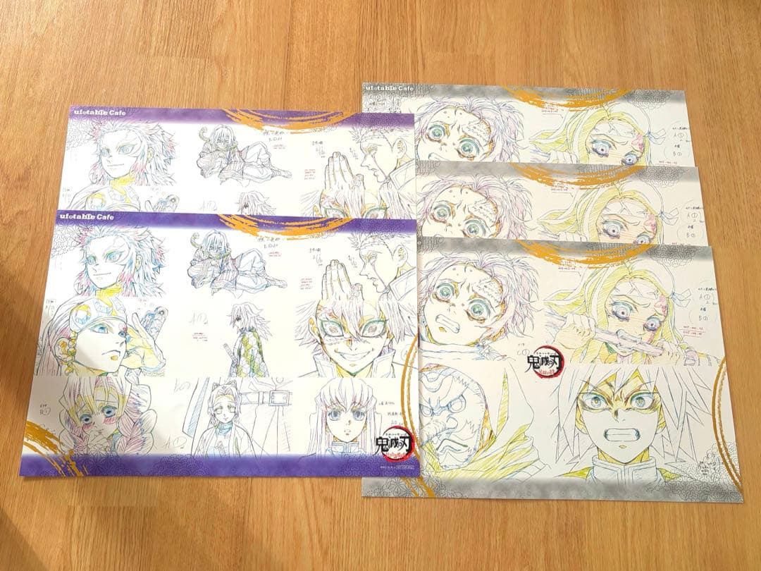 鬼滅の刃　ランチョンマット　まとめ売り　95枚　クリアファイル5枚 cafe