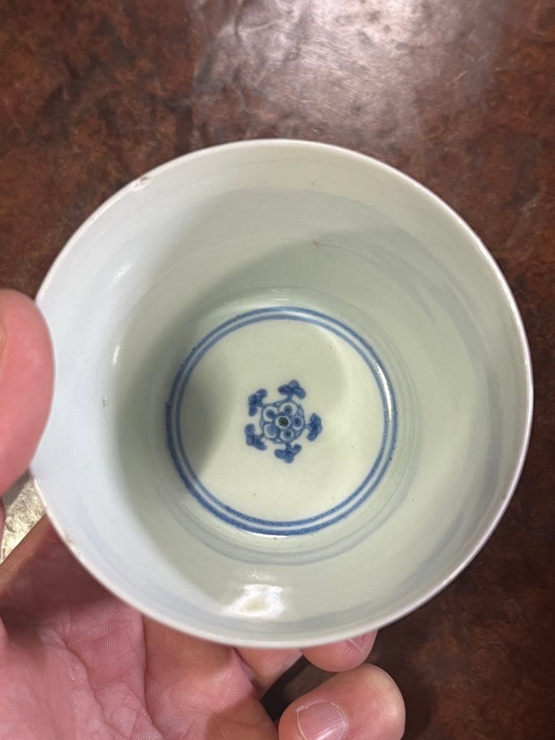 蕎麦猪口　古伊万里　そば猪口　上手　柿右衛門　藍柿右衛門　藍九谷　富貴長春