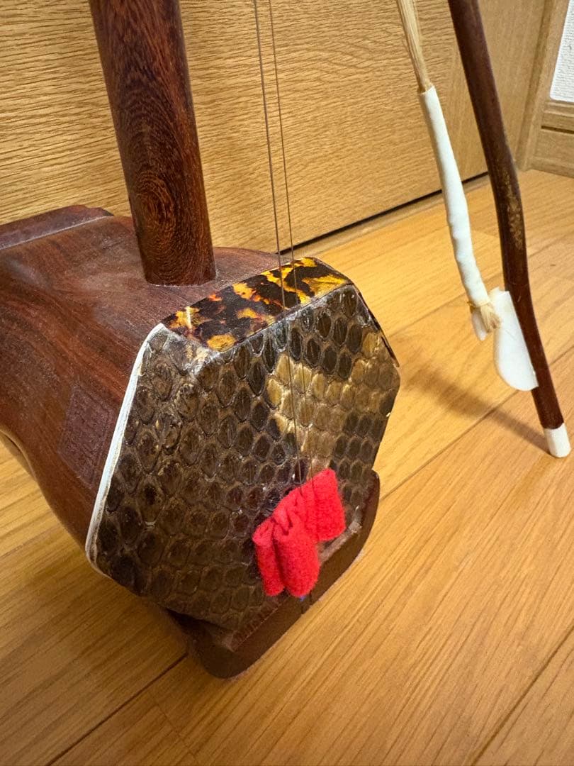 木製 二胡 茶色