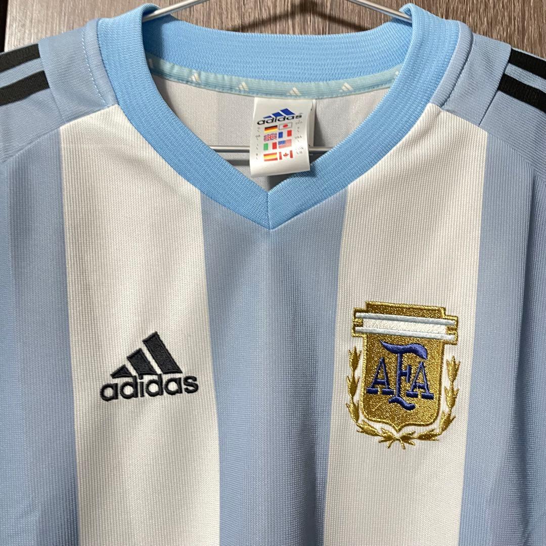 adidas アディダス アルゼンチン代表 02年日韓W杯 レプリカユニフォーム