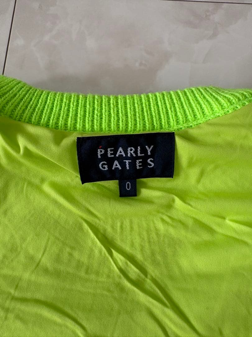 ⭐︎PEARLY GATES ☆ アウター 蛍光イエロー ナイロンセーター