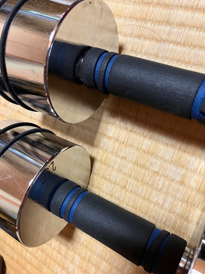 クロームダンベル 10kg×2個　可変式ダンベル