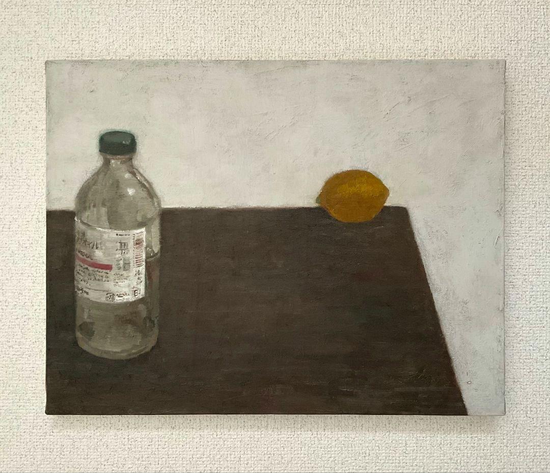 油彩画　ネオペインティングオイルと乾燥したレモン