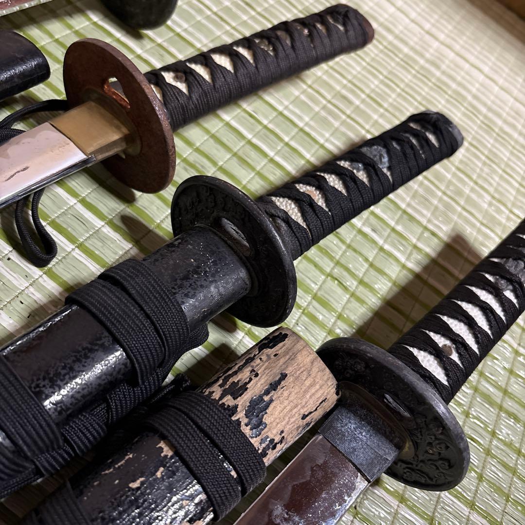 模造刀　模擬刀　武士　侍　伝統工芸　剣　ソード小太刀　鞘　鍔　大衆演劇　５本