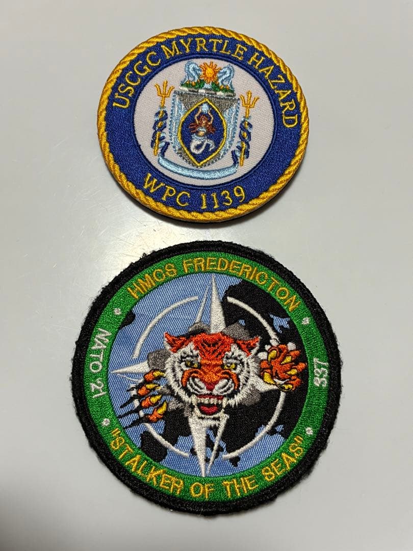 カナダ海軍　フレデリクトン、米沿岸警備隊　パッチ　セット