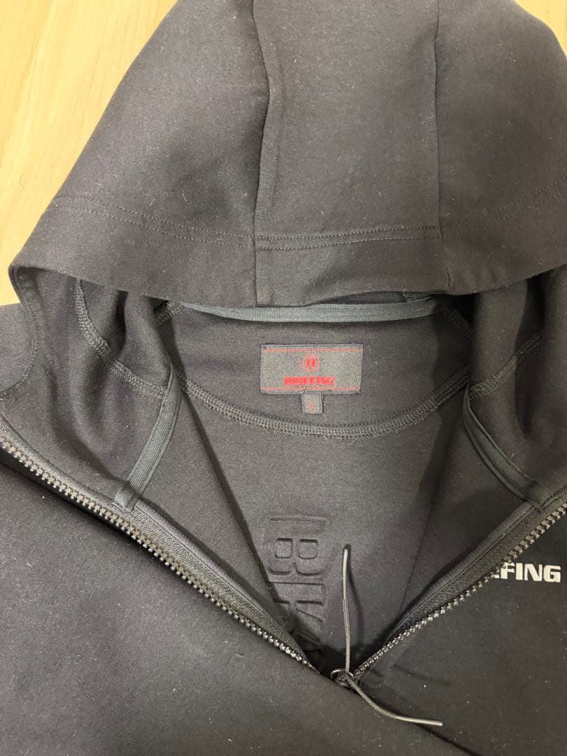 着用1回！ほぼ新品！BRIEFING GOLF フード付ジャケット ブラック L