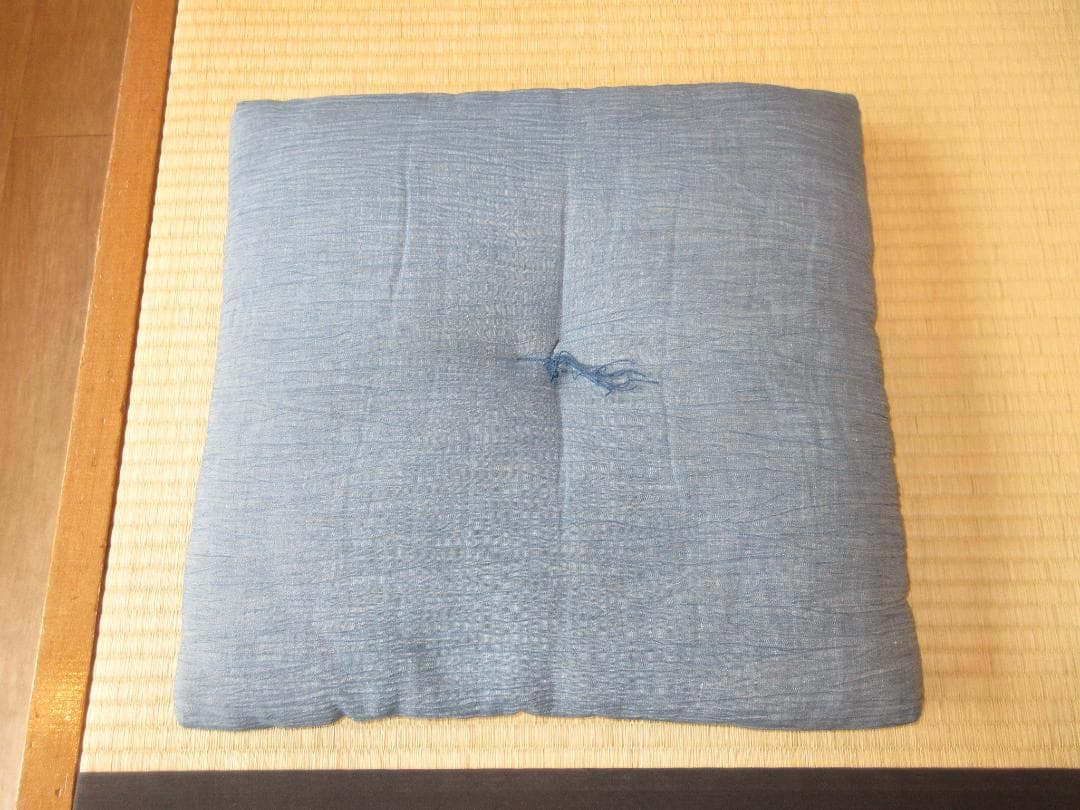 送料込【逢絢亭】茶道具 茶席用座布団 麻地 ５枚セット 段ボール入り