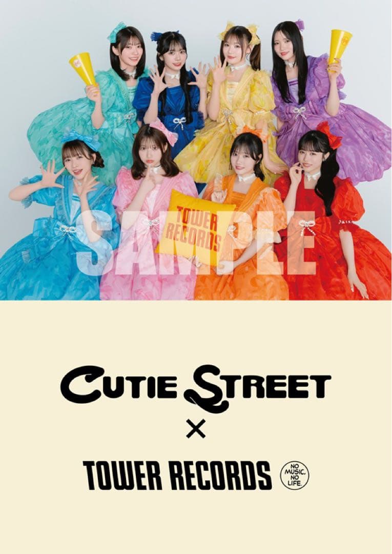 全員分の直筆サイン付き CUTIE STREET タワレコ ポスター