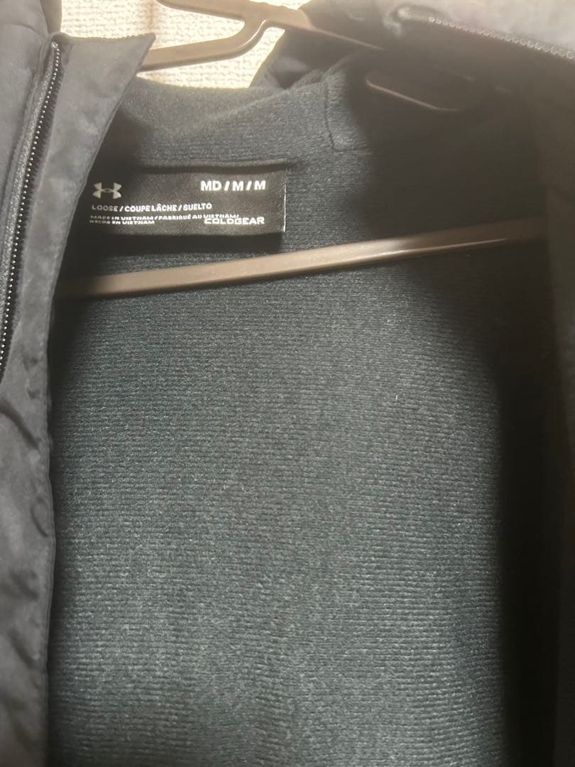 Under Armour フード付きベンチコート M 黒