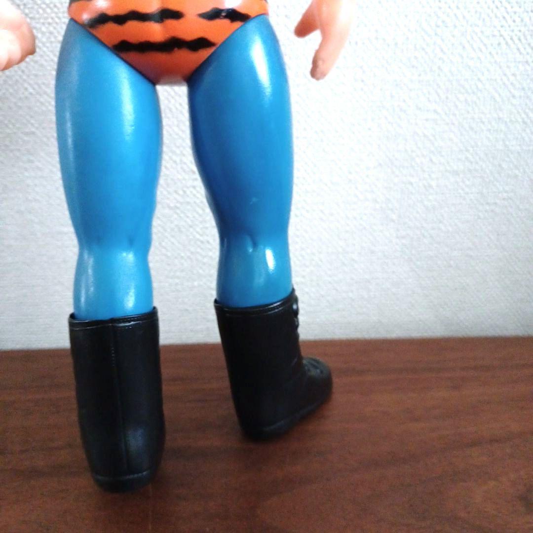 当時物 中嶋製作所 面取れマスクとマント付 希少タイガーマスク ソフビフィギュア