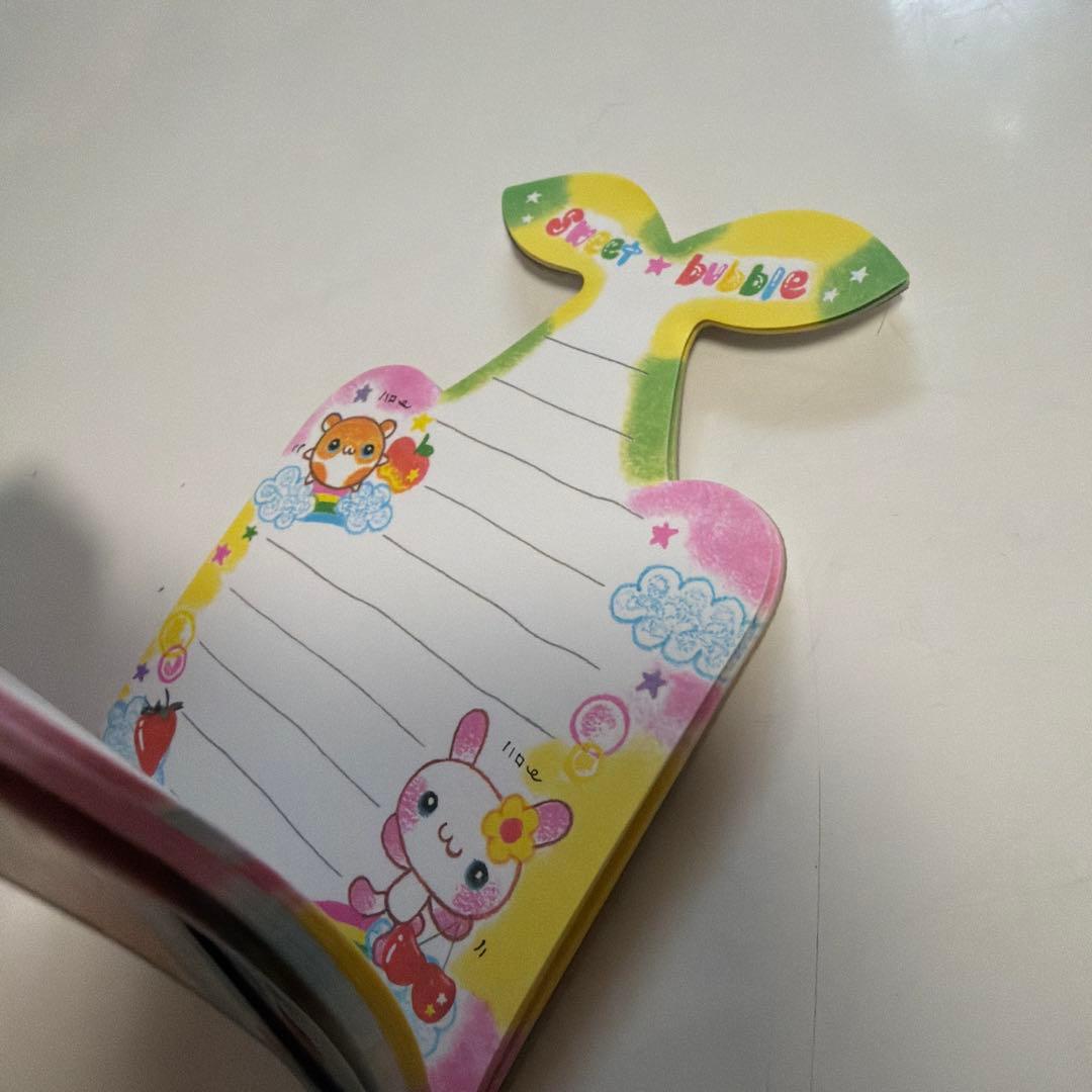 平成レトロ　平成女児　キャラクターダイカットメモ帳　ハムスター　うさぎ