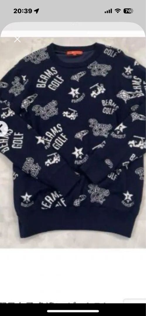 BEAMS GOLF マルチロゴニット Mサイズ