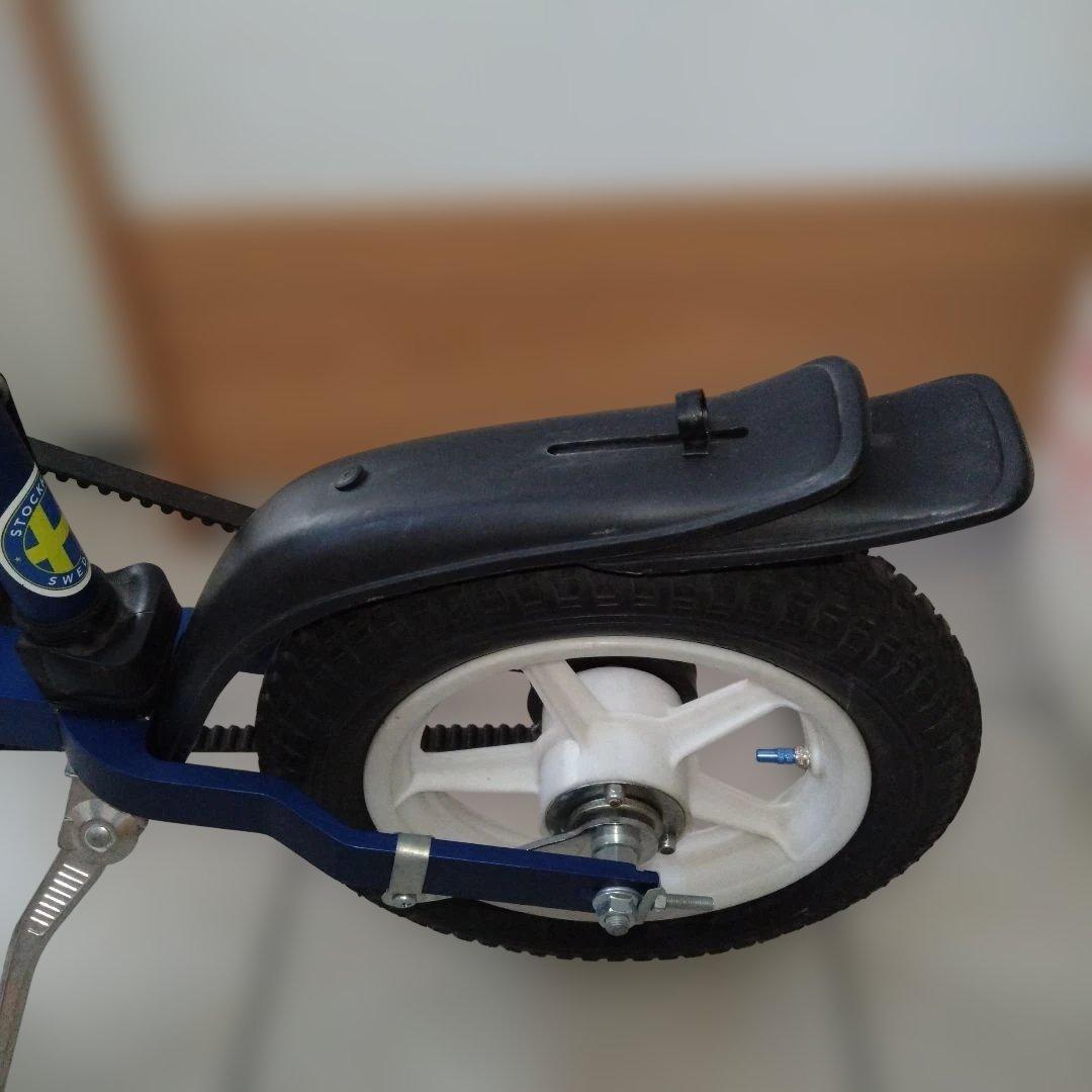 MicroBike 折りたたみ自転車　 ブルー　 ベルトドライブ　12インチ