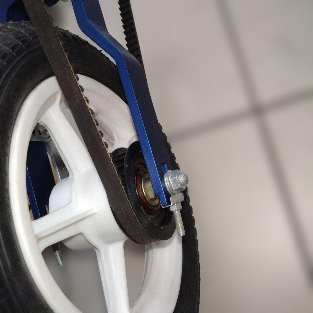 MicroBike 折りたたみ自転車　 ブルー　 ベルトドライブ　12インチ